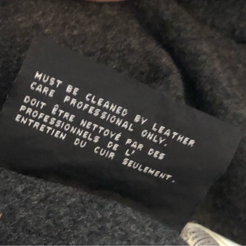 Hugo Boss Black Soft Leather Removeable Sheepskin Collar Bomber Jacket Men's 46 - Picture 13 of 16